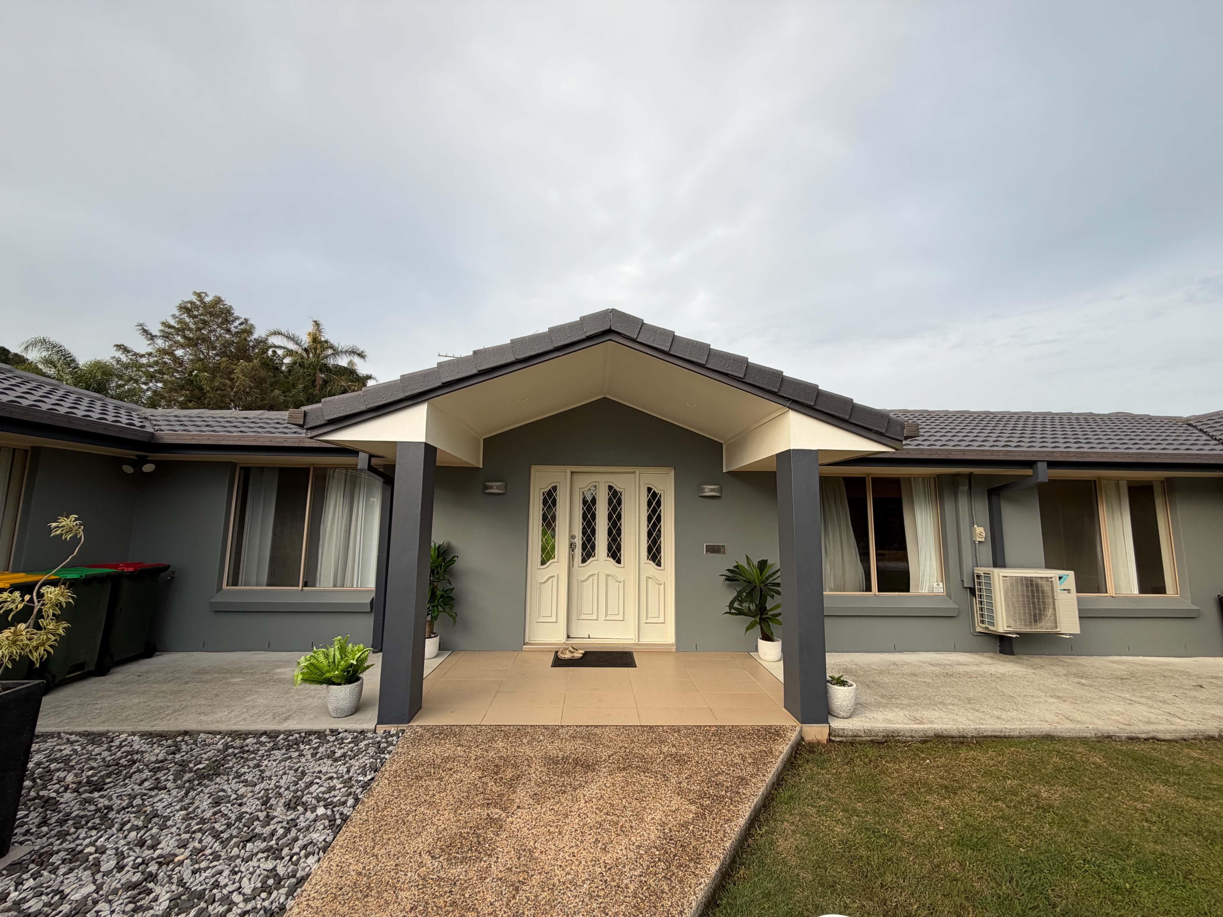 House exterior after repaint